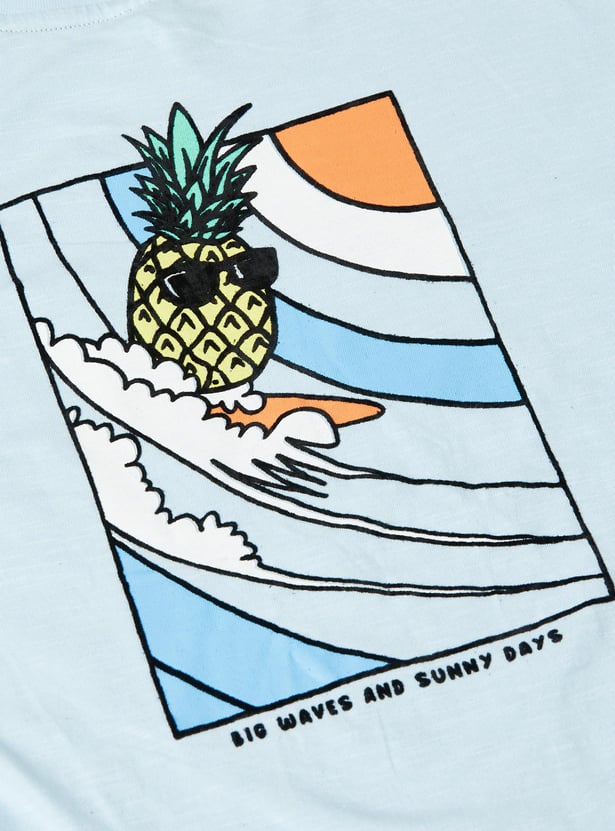 Boys Back Graphic Printed T-shirt