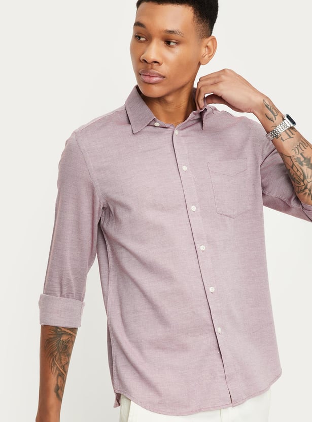 Men Regular Fit Solid Shirt