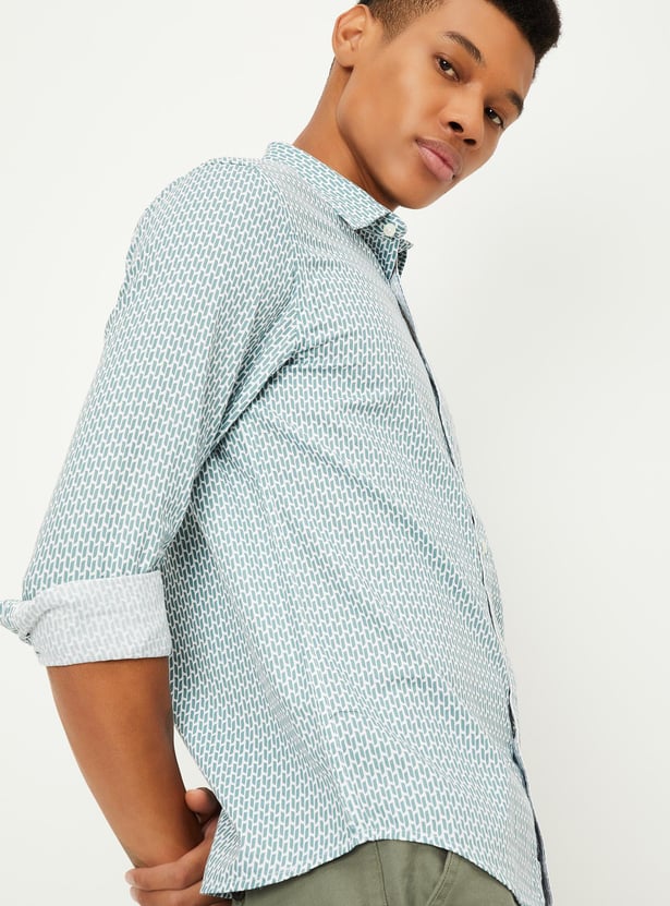 Buy Men Printed Regular Fit Casual Shirt Online at just Rs. 999.0 ...