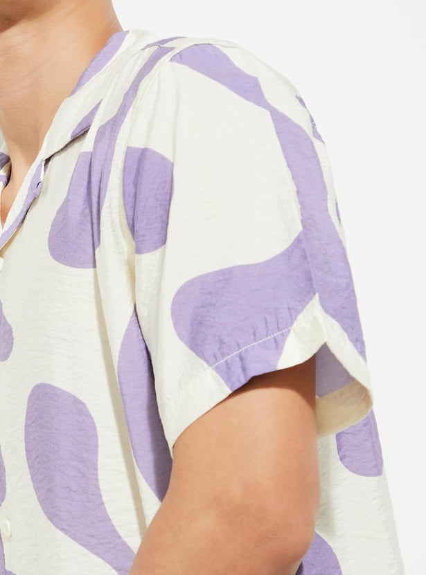 URB_N Men Oversized Printed Resort Shirt