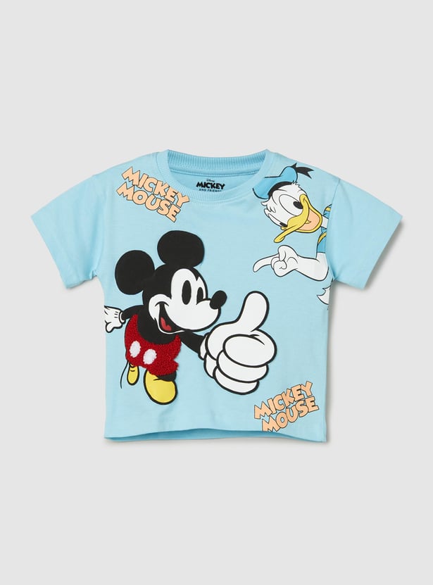 Boys Mickey Printed T-shirt