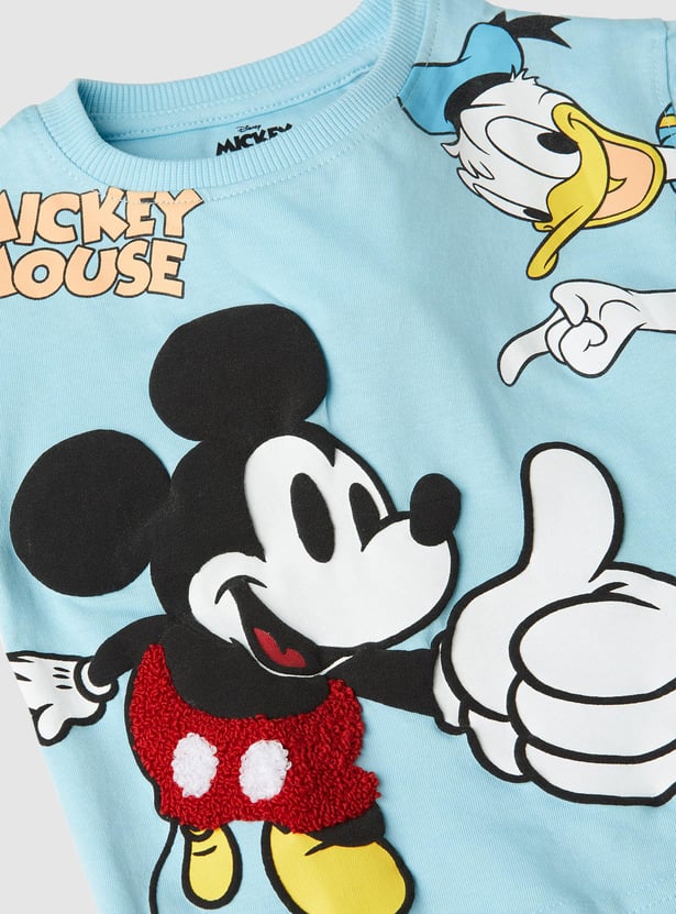 Boys Mickey Printed T-shirt