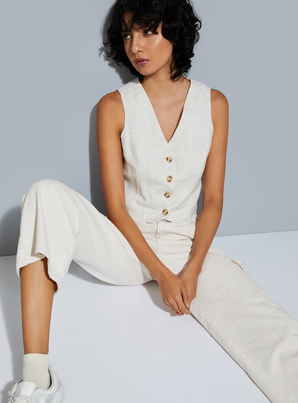 Buy URB_N Women Solid Vest Top Online at just Rs. 599.0