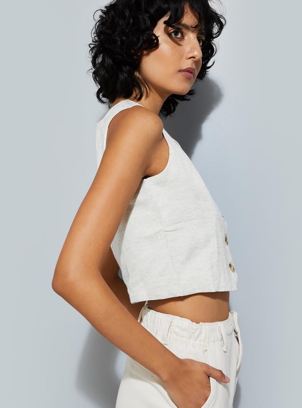 Buy URB_N Women Solid Vest Top Online at just Rs. 599.0