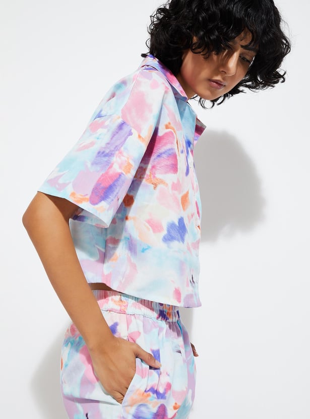 URB_N Women Printed Resort Shirt