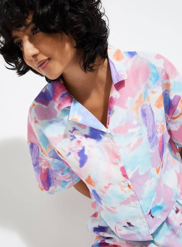 URB_N Women Printed Resort Shirt