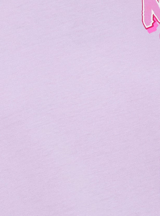 URB_N Women Oversized Sakura Printed T-shirt