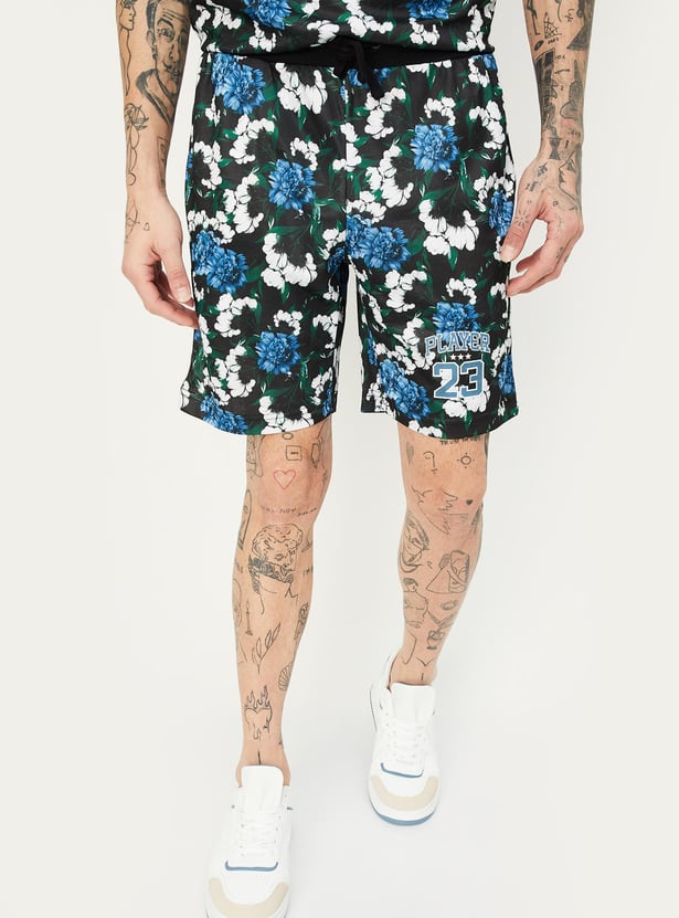 Men Printed Athleisure Shorts