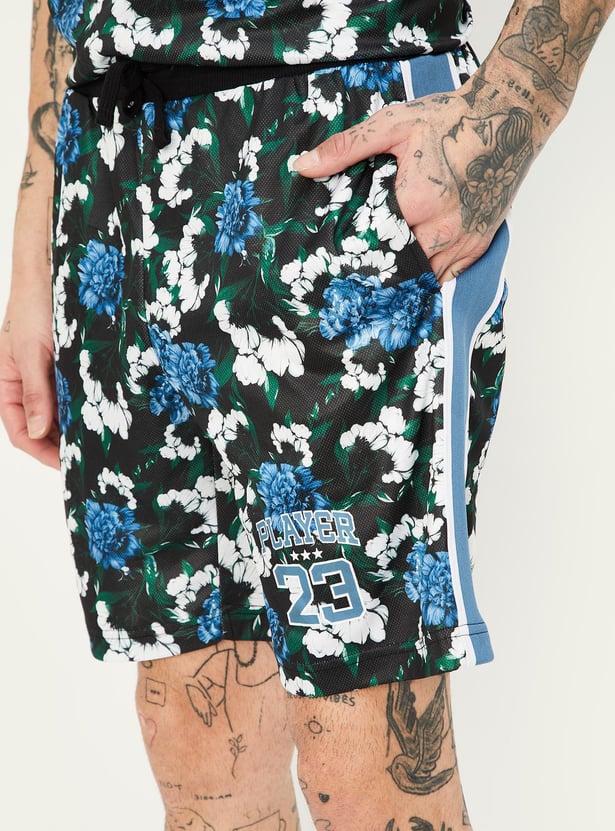 Men Printed Athleisure Shorts