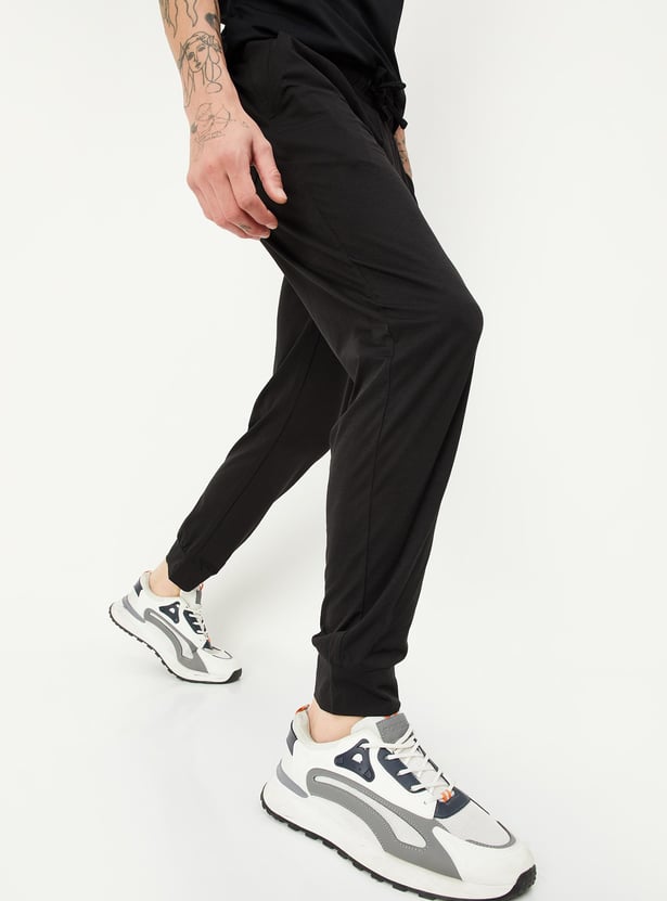 Men Solid Active Joggers