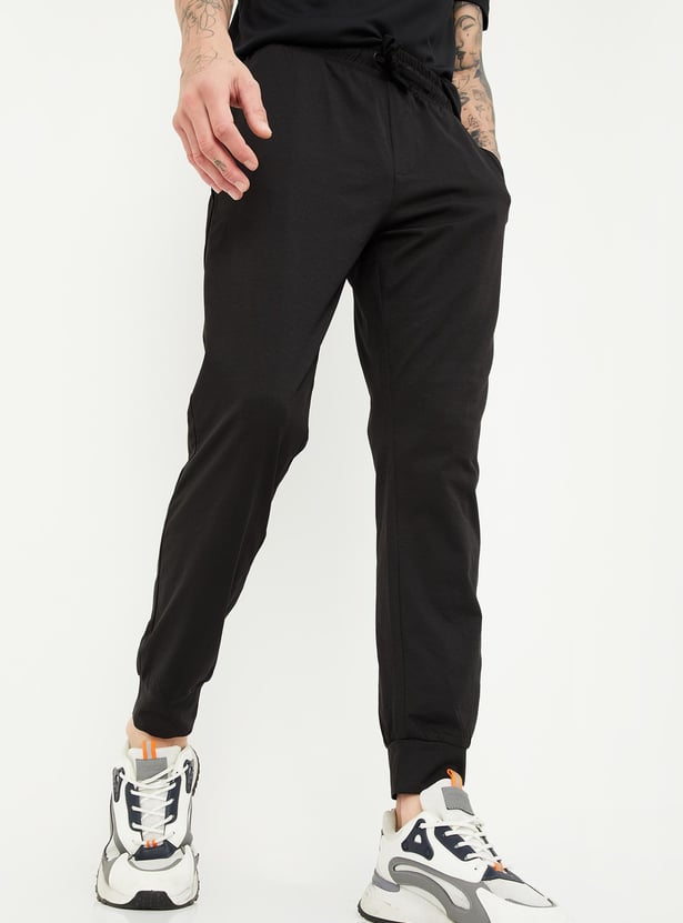 Men Solid Active Joggers