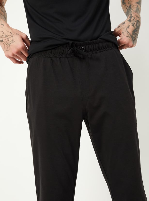 Men Solid Active Joggers