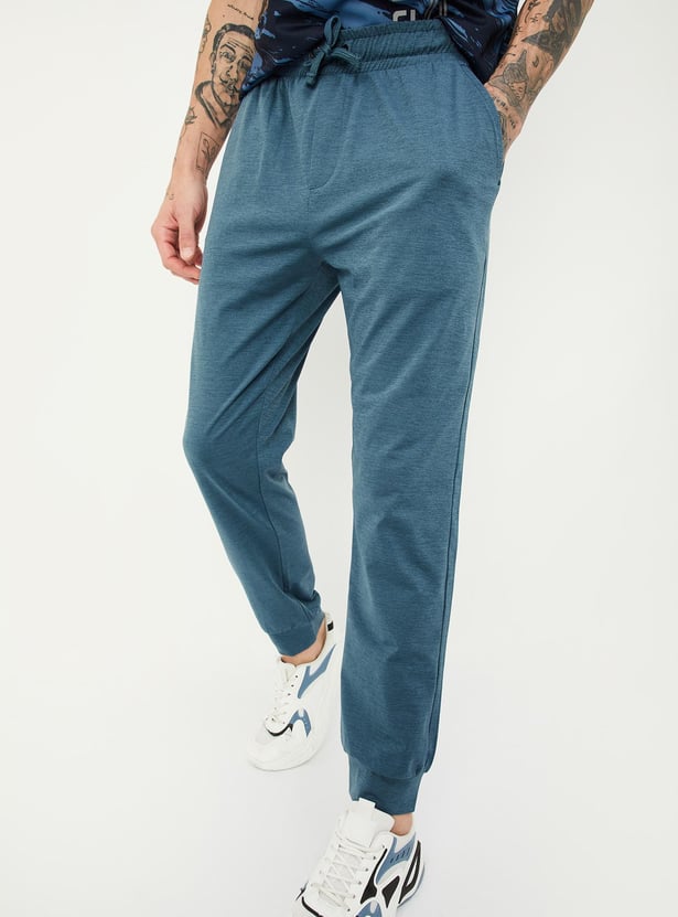 Men Solid Active Joggers