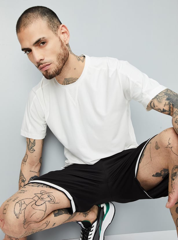 Men Solid Sports T-shirt