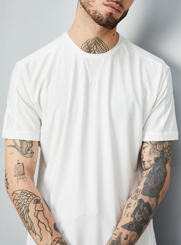 Men Solid Sports T-shirt