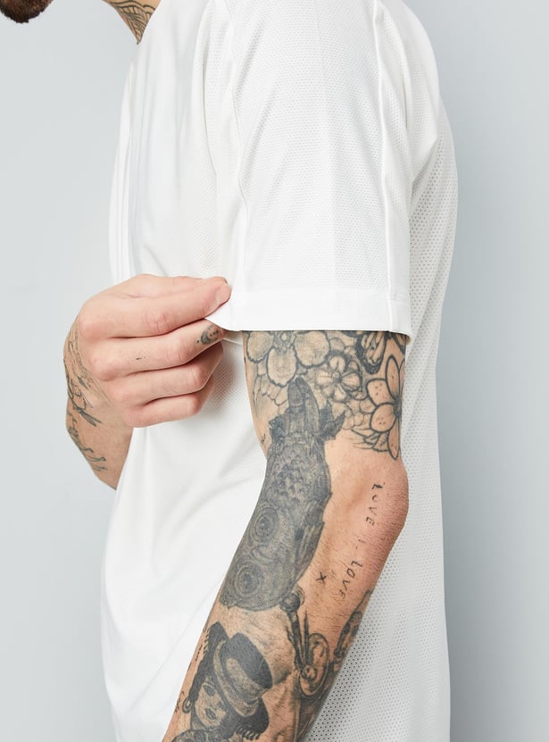 Men Solid Sports T-shirt