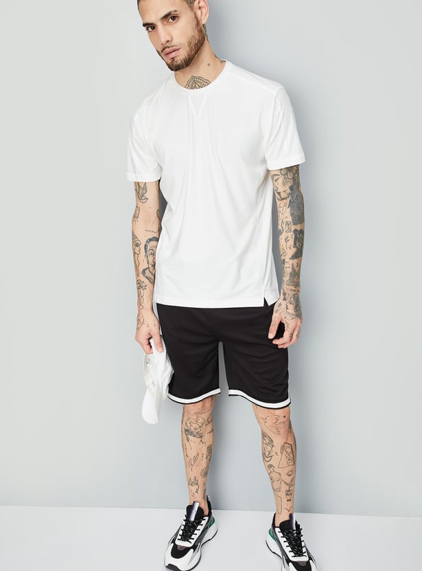 Men Solid Sports T-shirt
