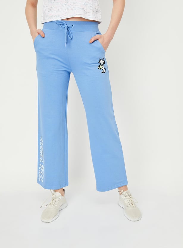 Women Snoopy Printed Track Pants