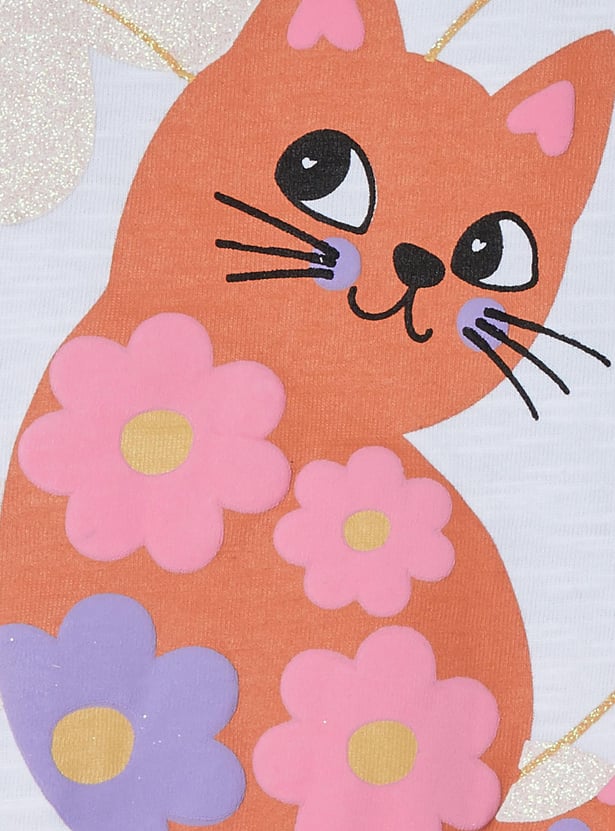 Girls Printed Sleepwear Shorts Set