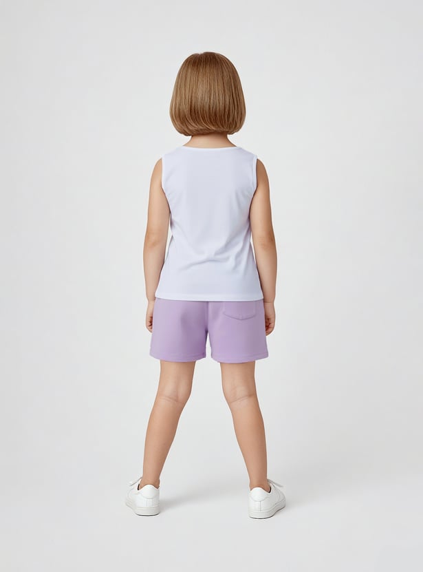 Girls Printed Sleepwear Shorts Set