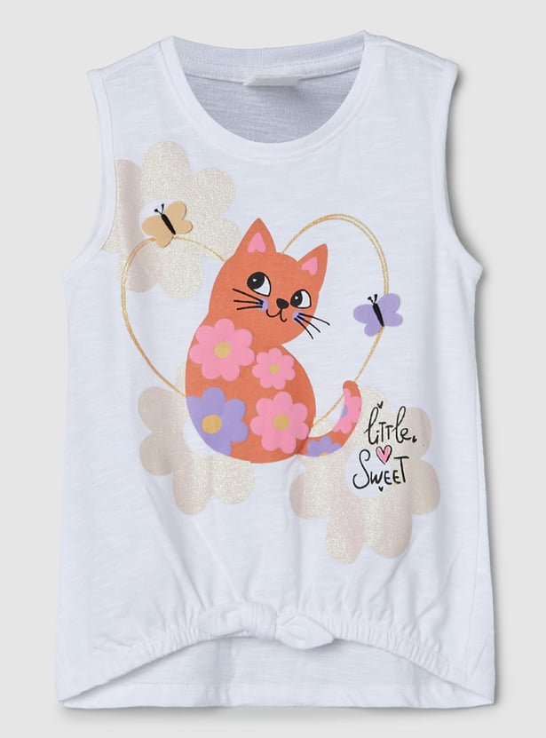 Girls Printed Sleepwear Shorts Set