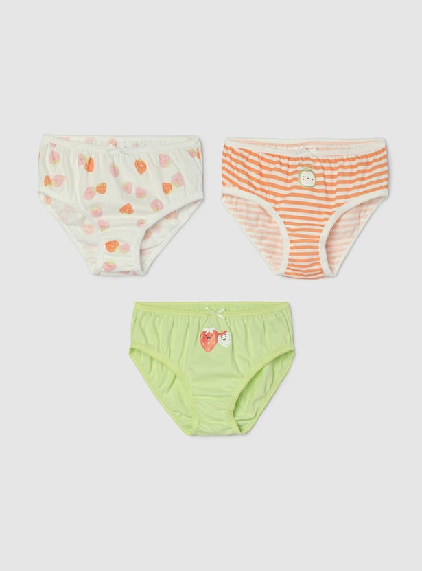 Girls Assorted Panties - Pack of 3