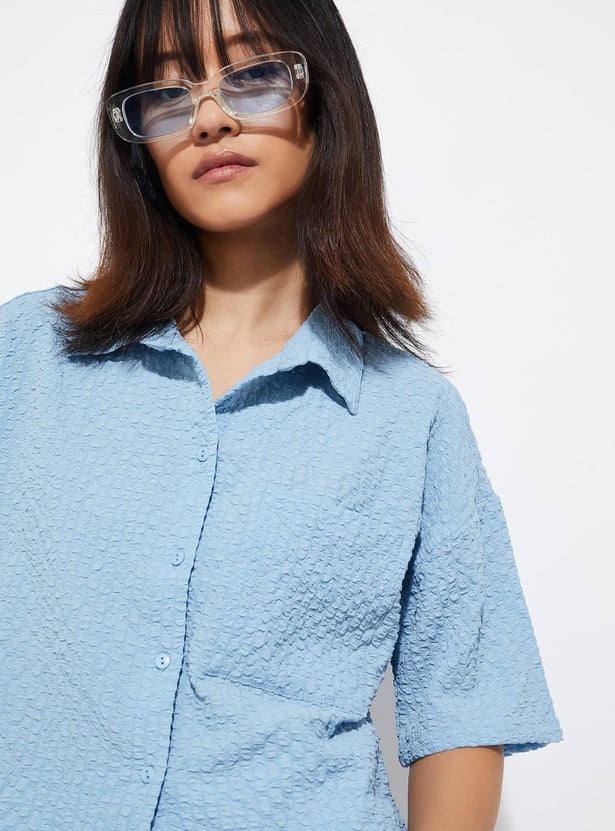 URB_N Women Textured Shirt