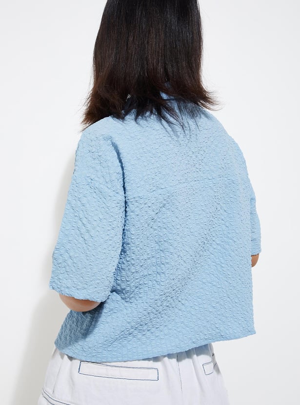 URB_N Women Textured Shirt