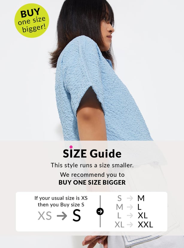 URB_N Women Textured Shirt