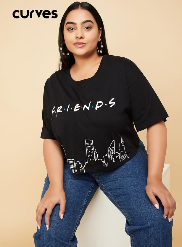 Women Friends Printed T-shirt