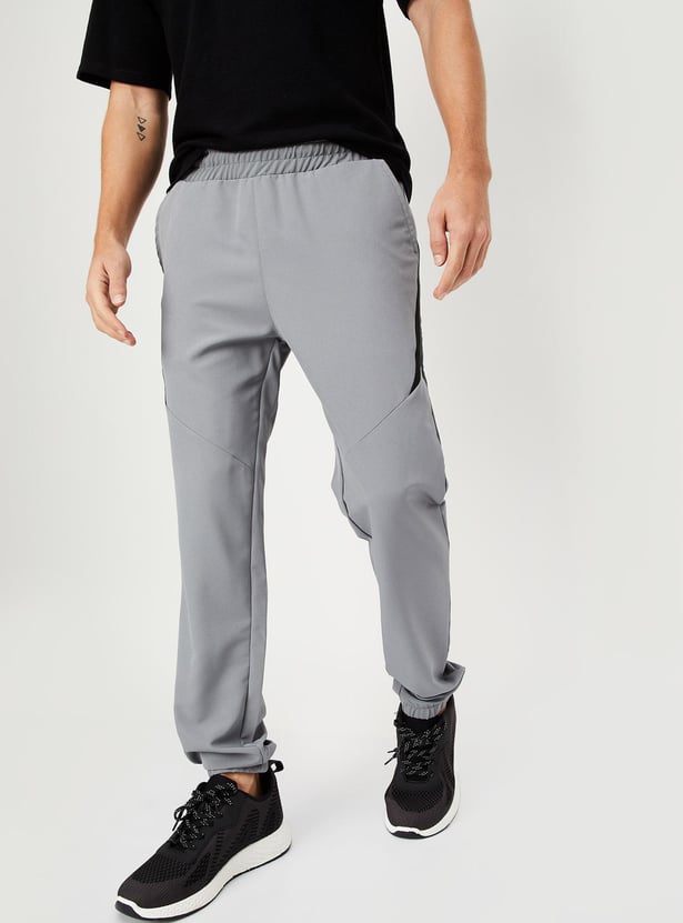 Men Solid Active Joggers