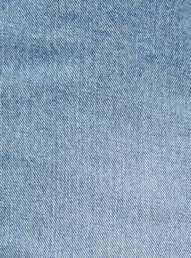 Women Mildly Distressed Mom Fit Jeans