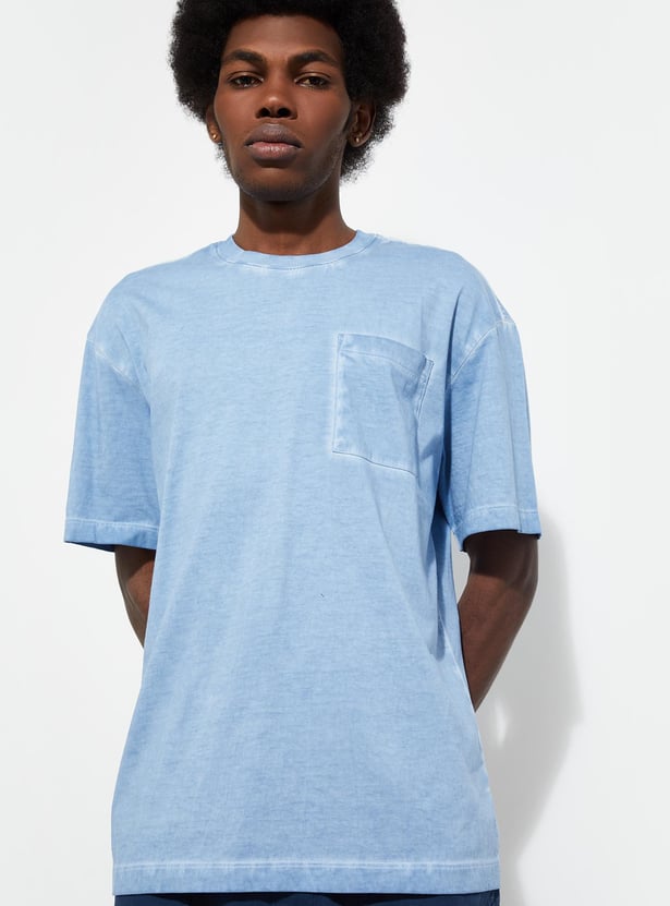 Buy URB_N Men Oversize Pigment Dyed T-shirt Online at just