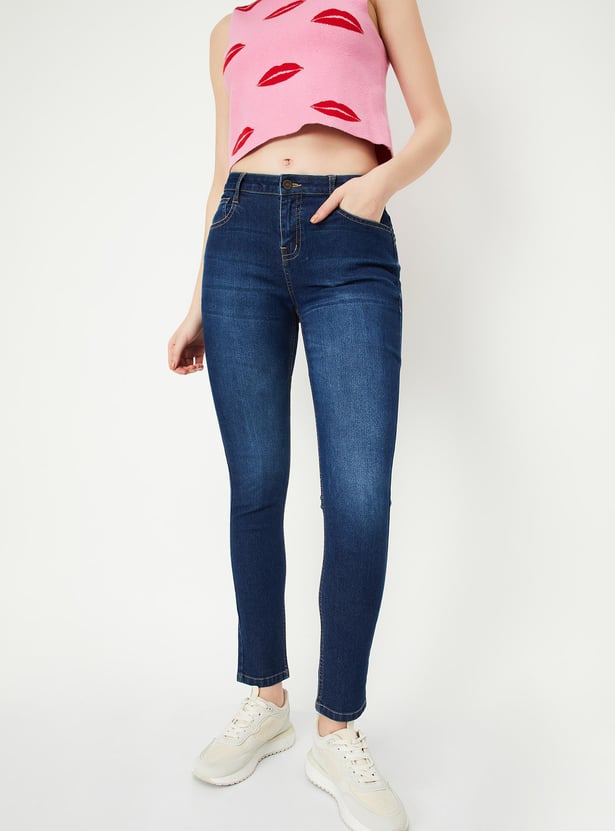 Women Skinny Fit Push-Up Jeans