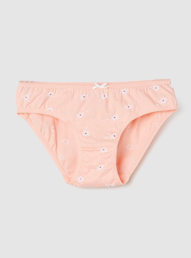 Girls Printed Panties - Pack of 3