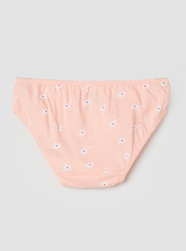 Girls Printed Panties - Pack of 3