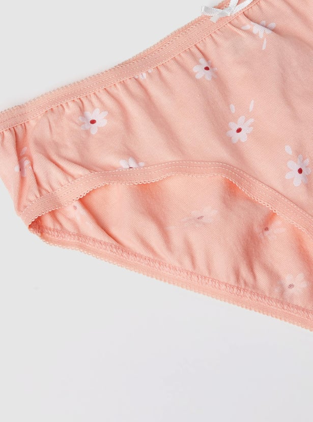 Girls Printed Panties - Pack of 3