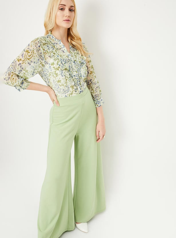 Women Printed Blouse with Camisole