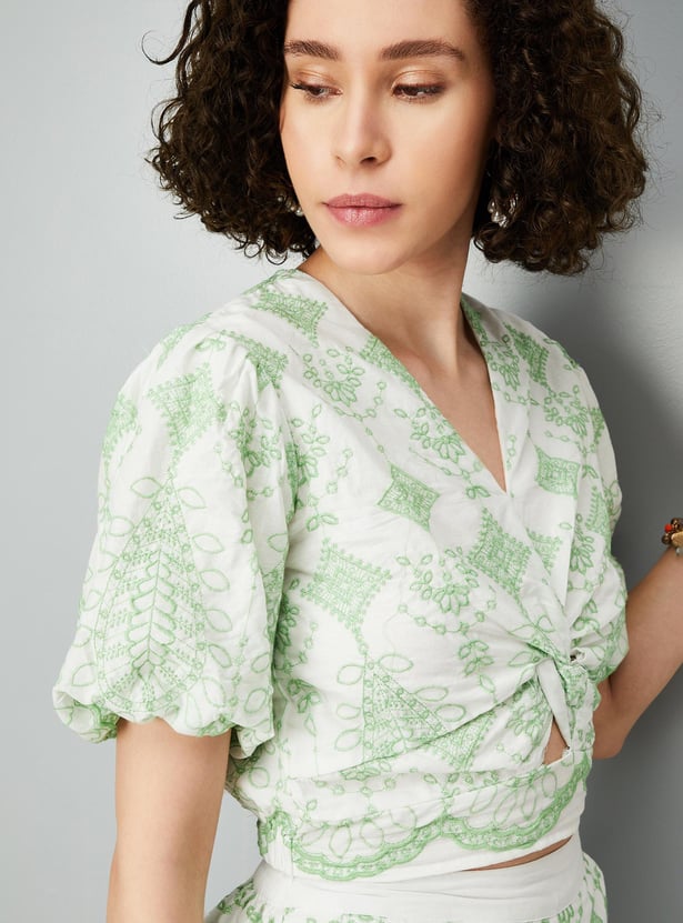 Tailored cropped top