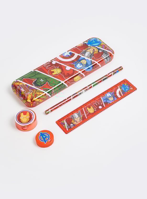 Kids Avengers Printed Pencil Box Gift Set
