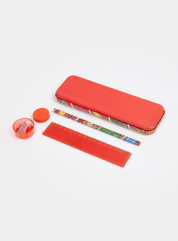 Kids Avengers Printed Pencil Box Gift Set