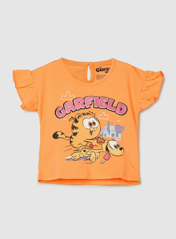 Girls Garfield Printed T-shirt