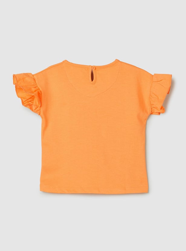 Girls Garfield Printed T-shirt