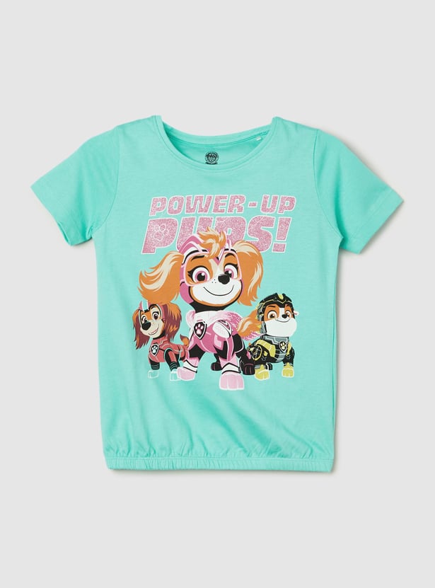 Girls Paw Patrol Printed T-shirt