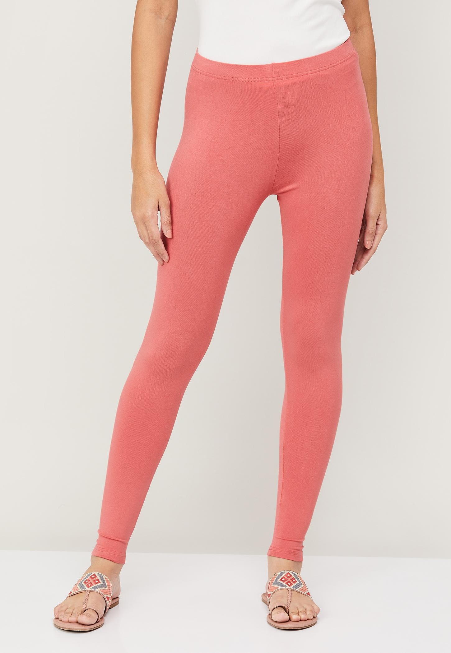 MELANGE Women Solid Leggings-picture-36