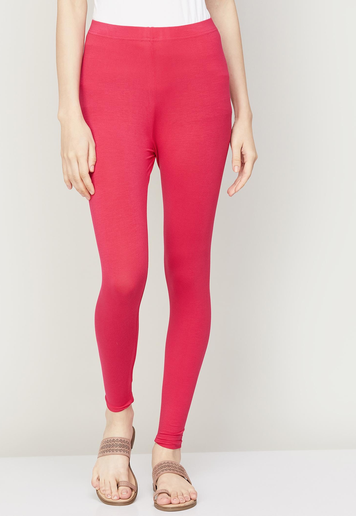 MELANGE Women Solid Leggings-picture-29