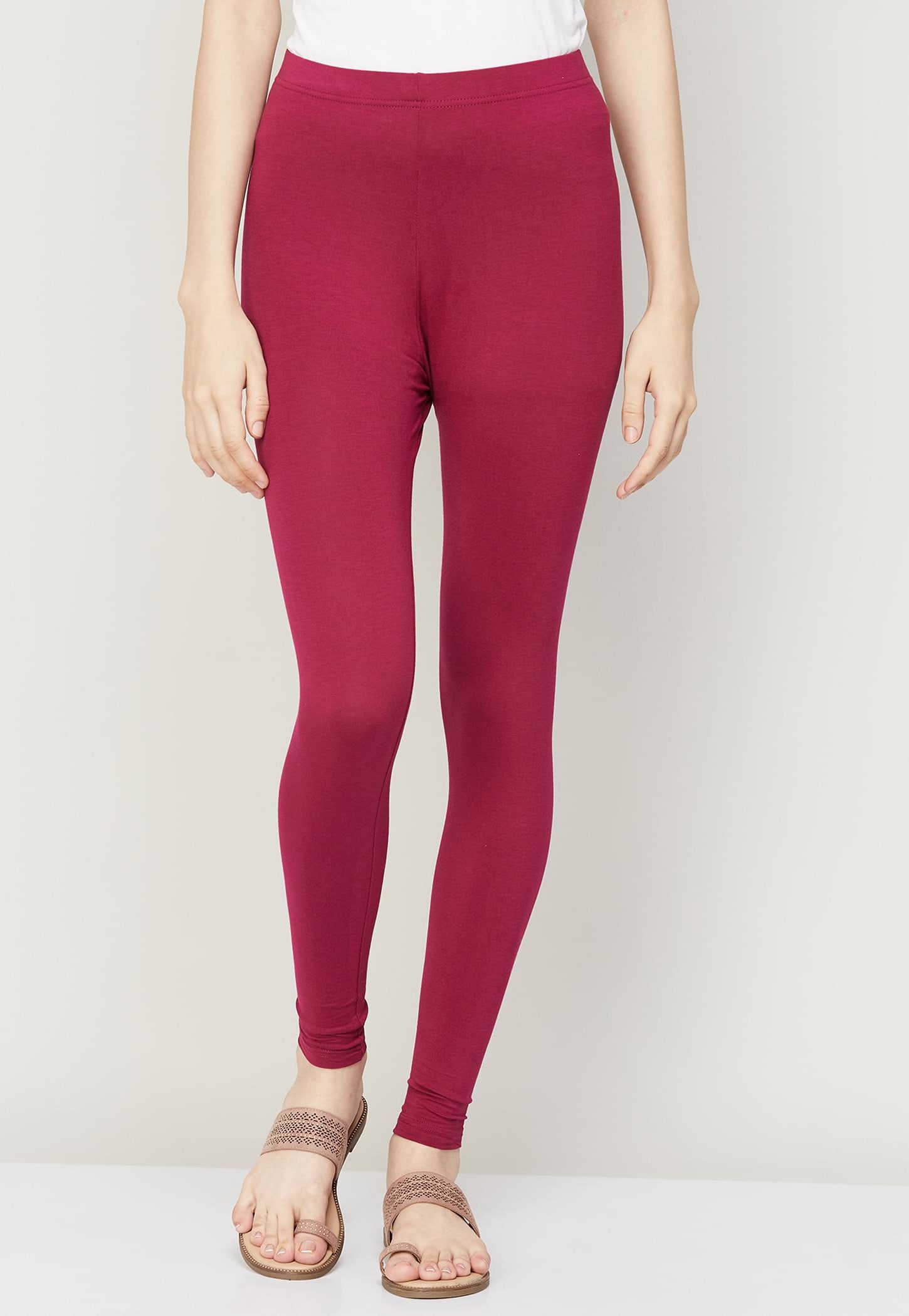MELANGE Women Solid Leggings-picture-46