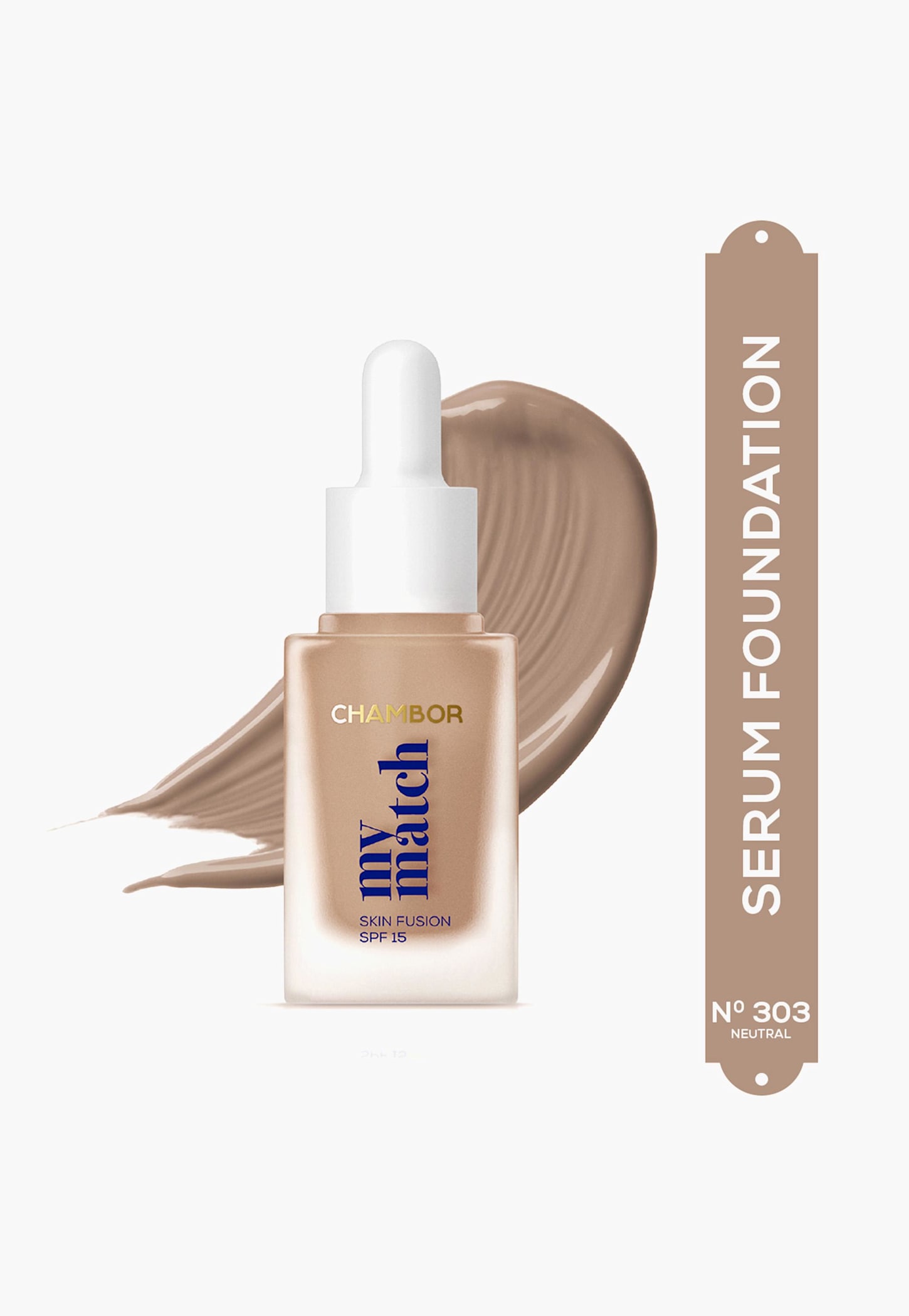 CHAMBOR My Match Skin Fusion Liquid Foundation- Neutral -303 - 20ml-picture-40