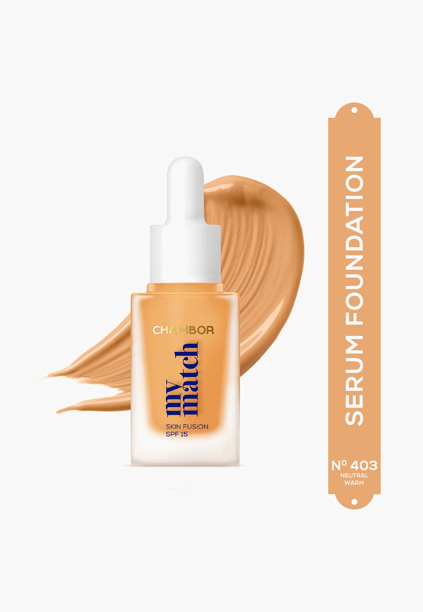 CHAMBOR My Match Skin Fusion Liquid Foundation- Neutral Warm -403 - 20ml-picture-13