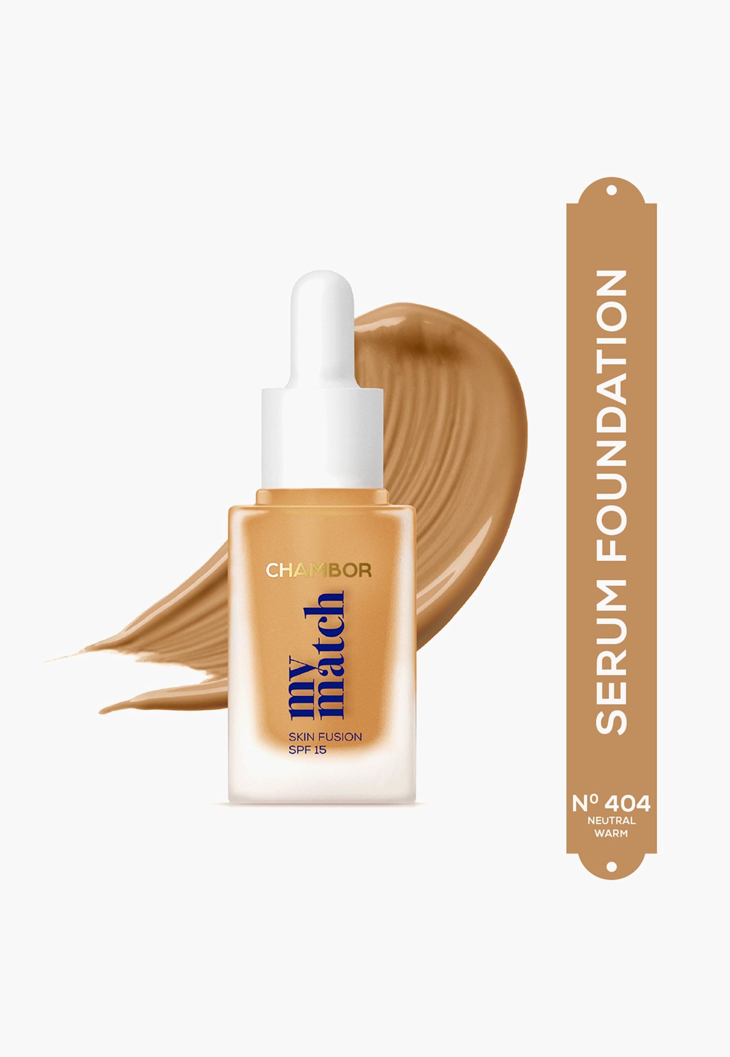 CHAMBOR My Match Skin Fusion SPF 15 Liquid Foundation - 404 Neutral Warm - 20ml-picture-38